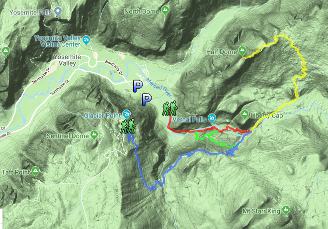 Map of the trail route itself